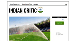 Desktop Screenshot of indiancritic.com